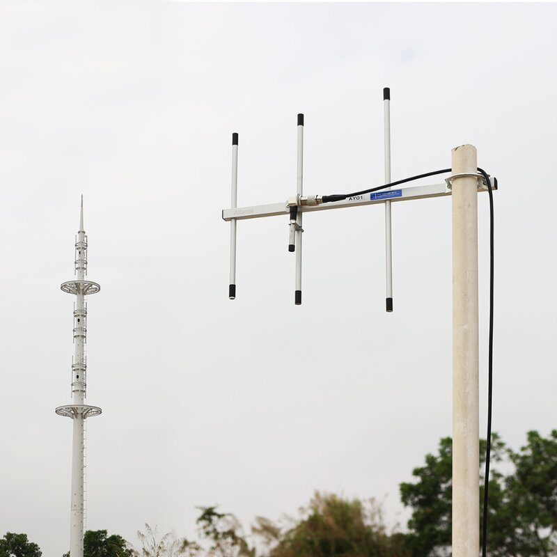 Ailunce-antena yagi com conector fêmea uhf, antena de liga de alumínio, walkie talkie, alto ganho, ay01, ay02, ay03, ay04