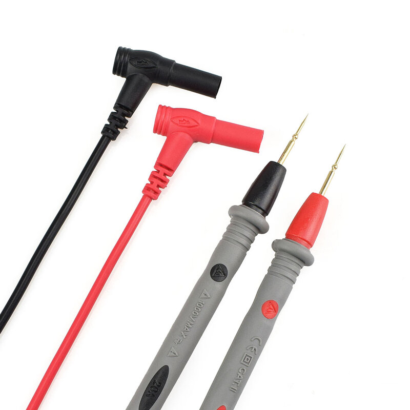 NEWACALOX Needle Tip Probe Test Leads Pin Hot Universal Digital Multimeter Multi Meter Tester Lead Probe Wire Pen Cable 20A