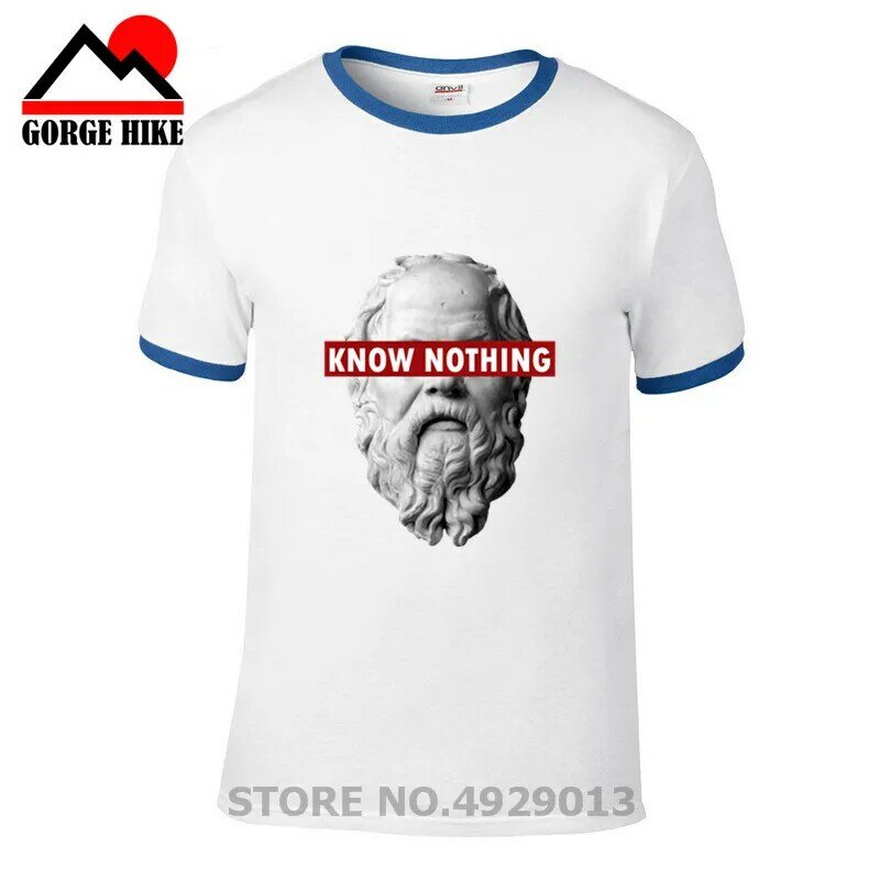 Alfa Romeo Juego De Tronos koszulki w stylu parody koszulka z nadrukiem męska koszulka nie wie nic sokrates-koszulka z grafiką filozoficzną