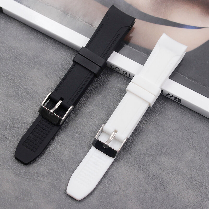 Bracelet en Silicone 18mm pour femmes, accessoires de sport, étanche, pour hommes et femmes, boucle