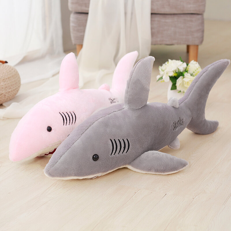 50cm-130cm peluche squalo giocattoli animali di peluche grandi squalo cuscini per bambole cuscino per dormire giocattoli per bambini per bambini regali di compleanno