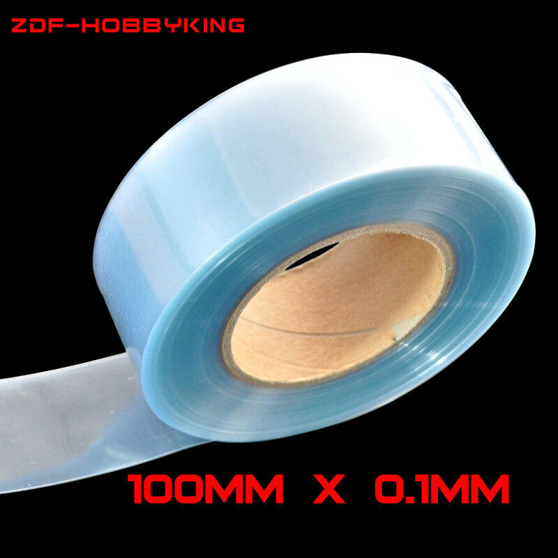 100mm * 0.1mm Clear Heat Shrink Tube for Battery Batteries Pack Building
