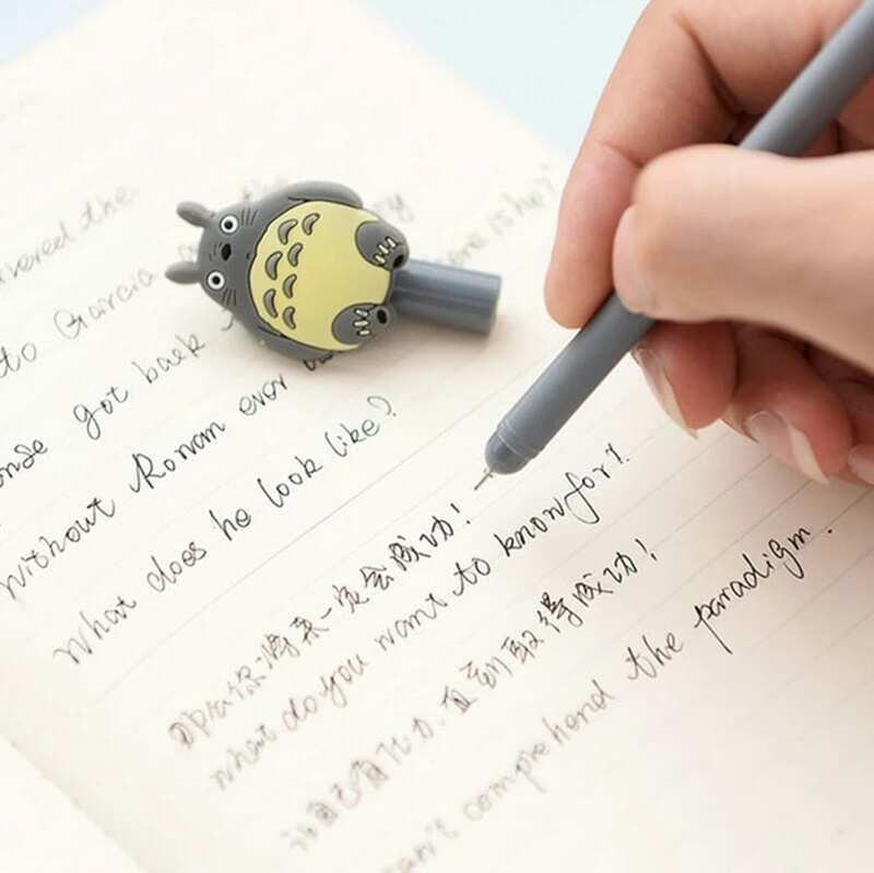 Bolígrafos de tinta de Gel, bolis bonitos de My newwor Totoro, bolígrafo de firma, Escolar, suministros escolares de oficina, regalo promocional para estudiantes, 1 ud.