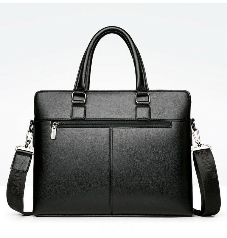 Men's Briefcase  PU Leather Laptop Handbag Male  Business Travel Bag Messenger Bag Casual Shoulder Crossbody Bag