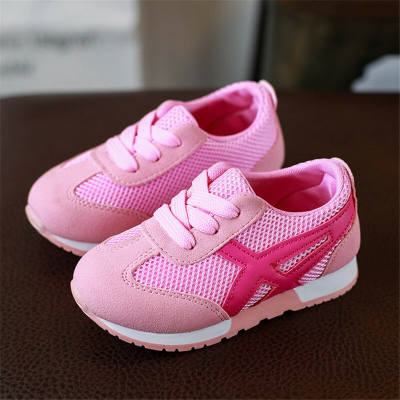 2018 Children Shoes Girls Boys Sport Shoes Antislip Soft Bottom Kids Baby Sneaker Casual Flat Sneakers Mesh Loafers Shoes
