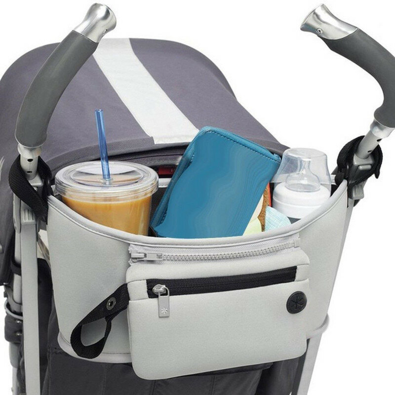 Loley-acessórios para carrinho de bebê, organizador, copo de garrafa, organizador de carrinhos, bolsa para pendurar
