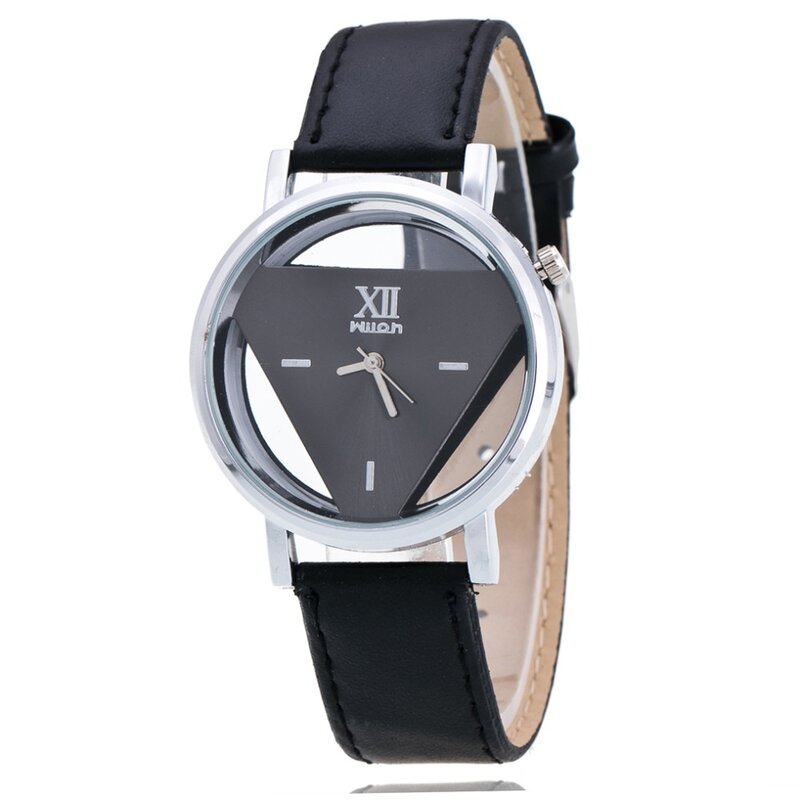 2020 hohe Qualität Neue Mode Uhr Luxus Durchbohrten Dreieck Kleid Uhr Frauen Elegante Quarzuhr Dame Verfeinerung Armbanduhr