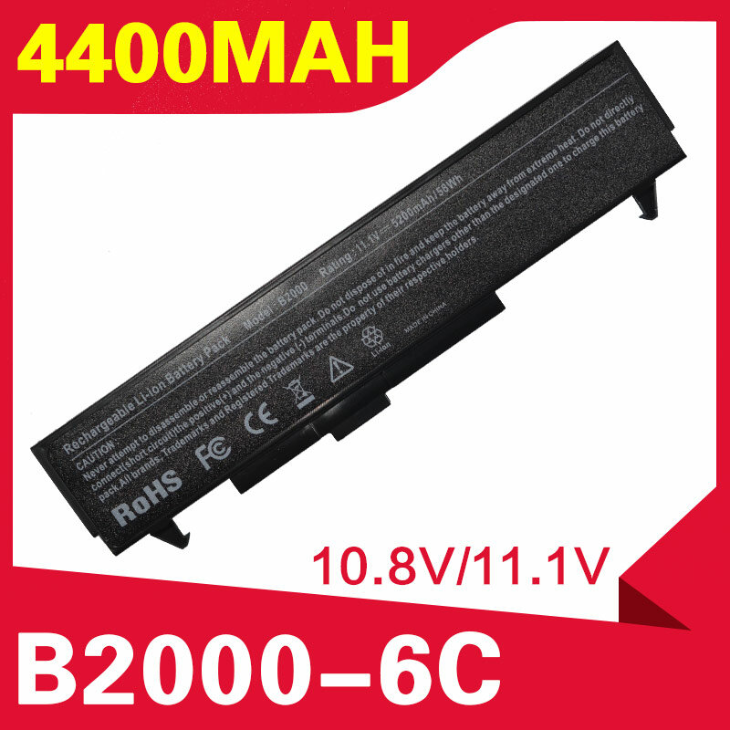 Apexway-bateria de 4400mah para compaq b2000, compatível com lg ls70, ls75, flauta, rm, r1, r400, r405, lb32111b, lb52113b