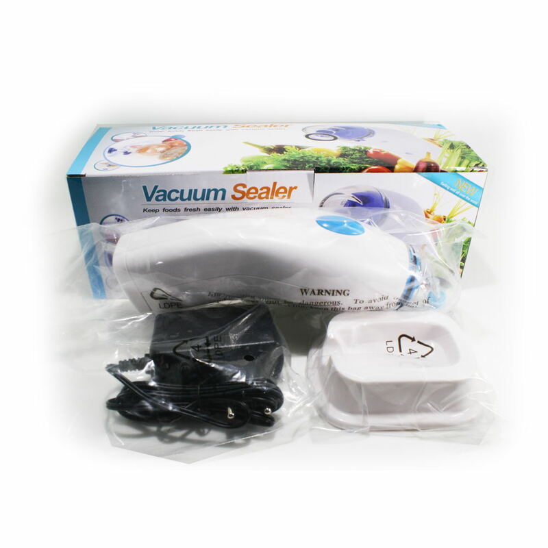 Mesin Vacuum Sealer Handheld Electric Vacuum Pompa Dapur Rumah Mesin Vacuum Hadiah 5 Pcs Tas Vakum