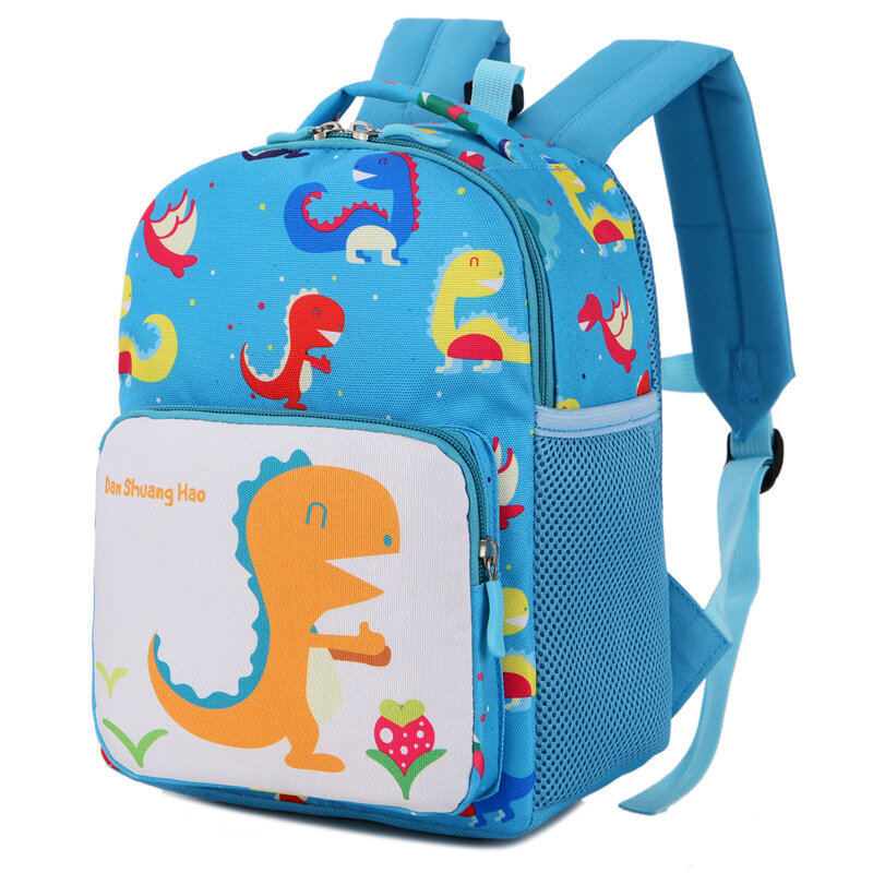 حقيبة ظهر بتصميم ديناصور للأطفال ، حزام أمان للأطفال الصغار ، حقيبة مدرسية مقاومة للغاية ومريحة