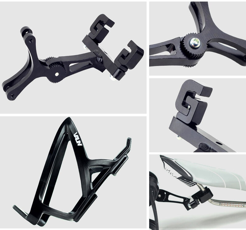 VB1 Bicycle Water Bottle Cage System Alloy Black for Cycling Triathlon Bike bicycle bottle holder