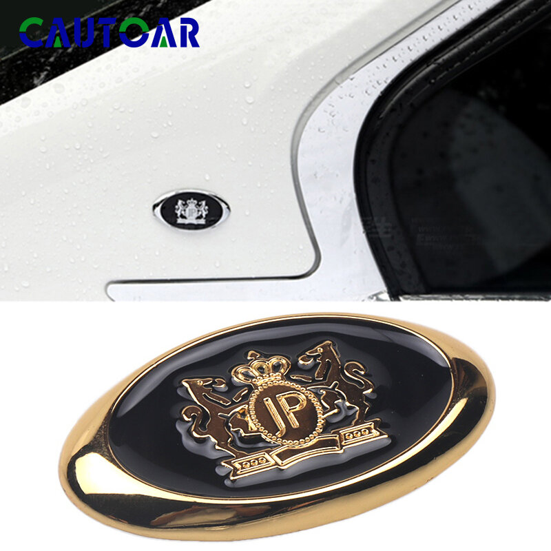 Estilo do carro 3d metal vip jp adesivos de junção produzir emblema emblema decalques decoração personalizada ouro/prata auto adesivo
