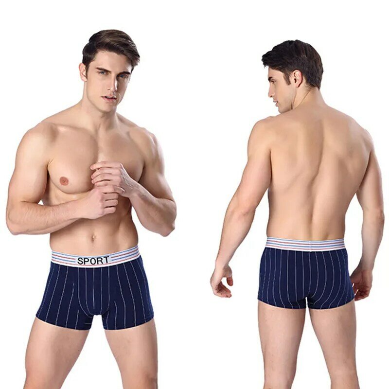 Męskie nowe Underwearing męskie drukowanie wygodne seksowne biznesowe bawełniane oddychające ruchy bielizna bawełniana spocona wygodna