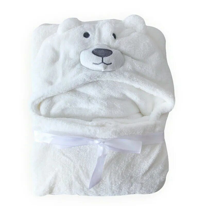 Mantas suaves para bebé, toallas de baño con forma de Animal, toalla con capucha para bebé, bata de baño con capucha para bebé