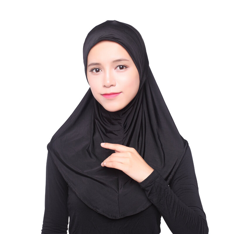 Pañuelo islámico musulmán para mujer, a la moda con patrón Hijab, estampado Multicolor, para la cabeza