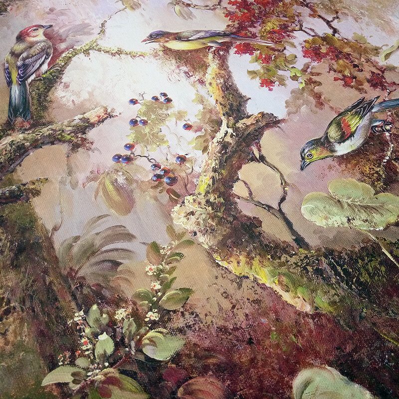 Cuadro decorativo de pájaro, flor e impresión, lienzo de arte de pared, imágenes de pared para sala de estar, decoración de pared, Regalos
