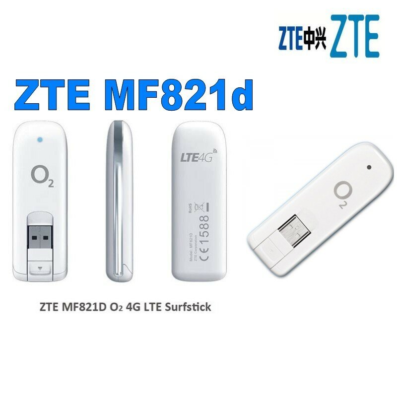 ZTE MF821D 4G LTE FDD Modem USB più 35dbi 4g TS9 antenna esterna