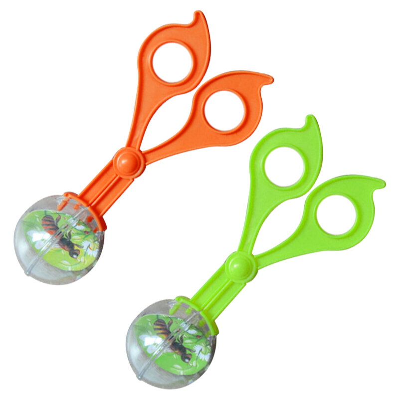 Nature Exploration Toy Kit Plant Insect Catcher Scissors Study Tool Clamp Tweezers Inset Round Head for Kids Handy Tool