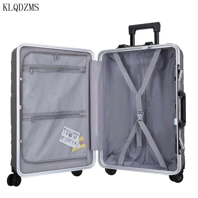 KLQDZMS 20/24 cal PC Spinner Rolling przechowalnia podróż walizka podróżna biznes kabiny bagaż mężczyzna kobiet wózek prowadzenie torba na kółkach