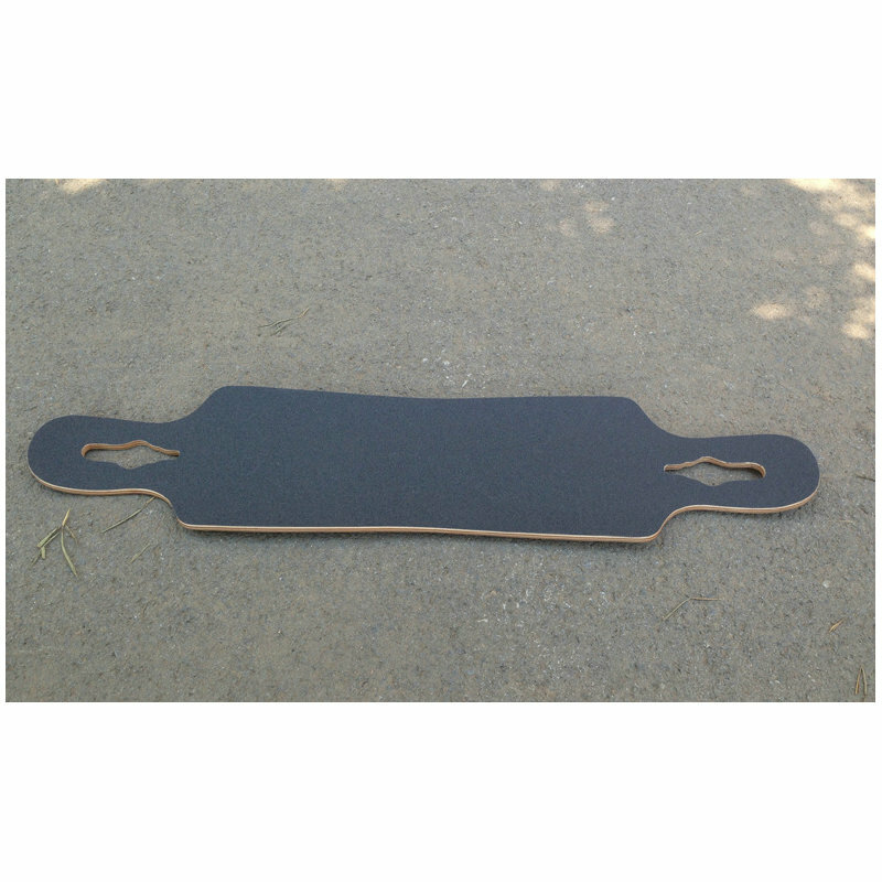 Papel de lija para Longboard, 115x27cm, negro, profesional, Skateboard, de carburo de silicio