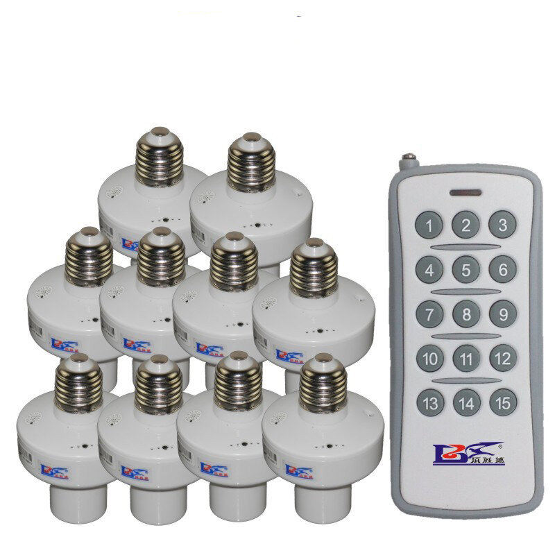1/2/3/4 * E27 inalámbrico de luz con Control remoto de lámpara base en/interruptor portalámparas rc Dispositivo inteligente 110V 220V