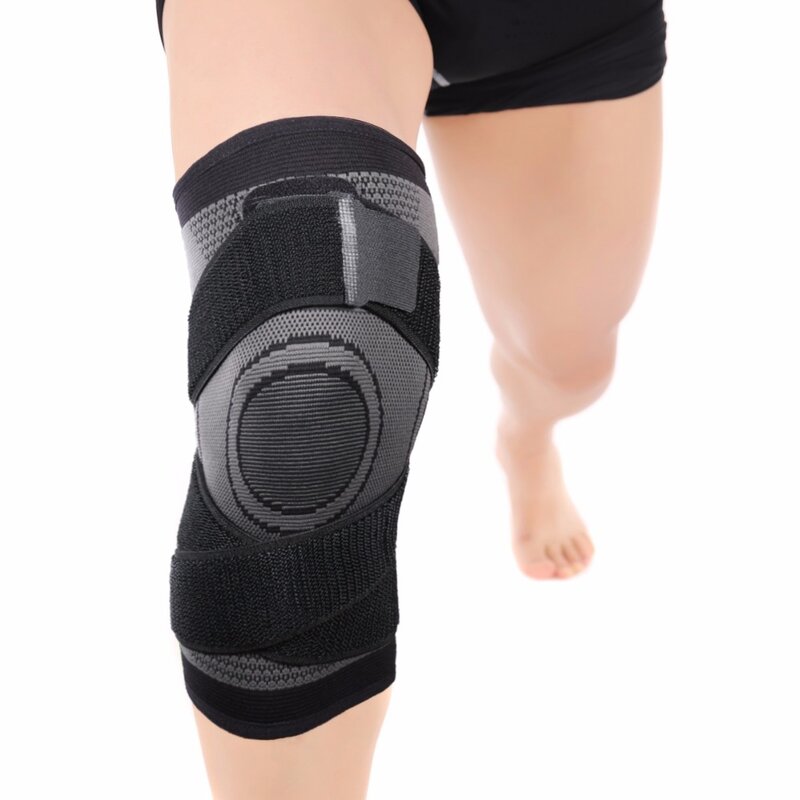 Bandagem de compressão, envio direto dos eua, fitness, corrida, ciclismo, suporte de joelho, elástico, náilon, esportivo