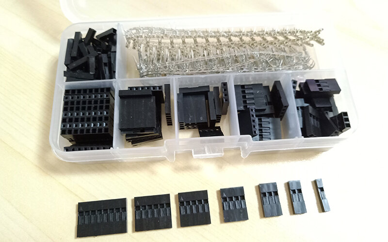 310pcs/A Set Dupont Wire Jumper Pin Header Connector Housing Kit Male Crimp Pins+Female Pin Connector Terminal Pitch With Box