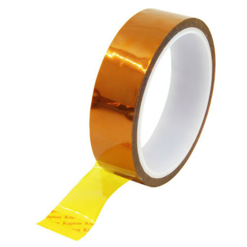 Cinta adhesiva Kapton de 5/15/25mm 33m 100ft BGA de alta temperatura resistente al calor de Polyimide Gold para la industria electrónica
