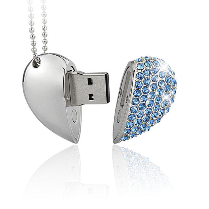 USB2.0 بندريف القلب القلم drvei128gb الماس محرك فلاش usb 4 GB 8 GB 16 GB 32 GB 64 GB ميموريال USB عصا جميلة هدية cle usb