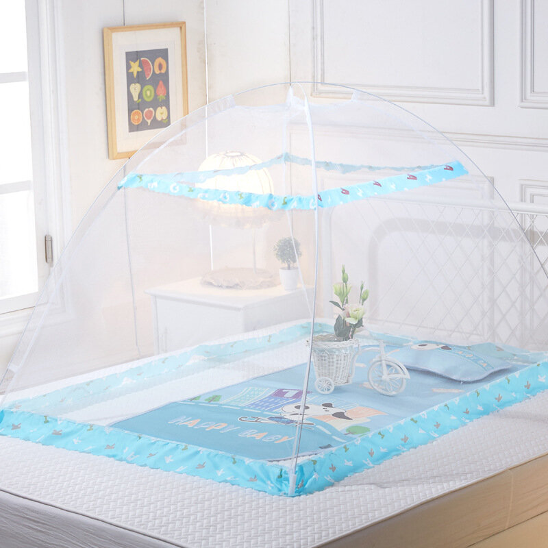 Zomer Baby Beddengoed Wieg Netting voor 0-5 Jaar Voorkomen Insect Baby Bed Netting Tent Vouwen Bodemloze Baby Bed klamboe