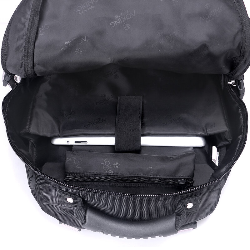 Aokingトラベルトロリーバックパック荷物大容量メンズトロリーバッグ防水ラゲッジキャリーオンホイールバッグ