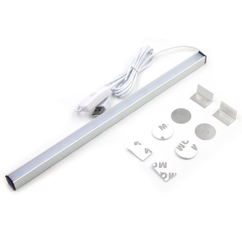 DONWEI USB Powered 5W 30cm Night Light LED Bar Cabinet Lights Portable Desk Bedside Kitchen Camping Lamp