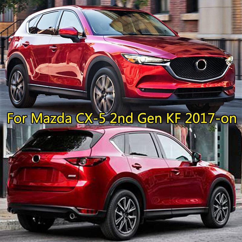 AX-tira de decoración de acero inoxidable para coche, moldura de puerta lateral de cromo, embellecedor de guarnición, para Mazda Cx-5, Cx5, KF, 2017, 2021