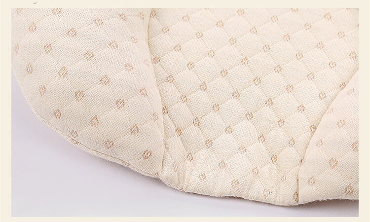 Almofada modeladora para bebês, preenchimento de látex natural, previne cabeça plana, travesseiro de algodão para recém-nascidos, almofada de dormir para 0-12m