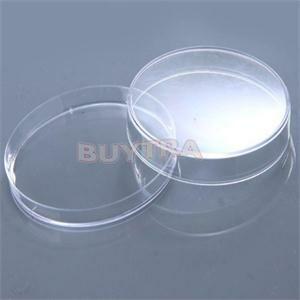 Platos de Petri transparentes con tapas, plástico estéril desechable, suministros de laboratorio químico, 60mm, 10 Uds.
