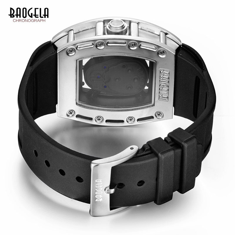 BAOGELA Neue Schädel Männer Uhren Militär Silikon Marke Pirate Hohl Uhr Männer Luminous Sport Armbanduhr Relogio Masculino