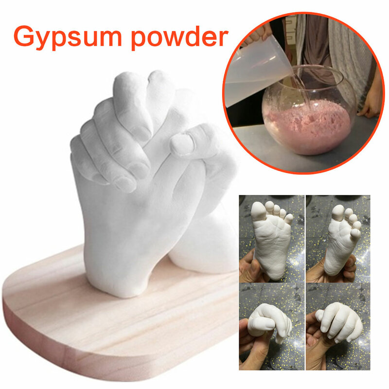 DIY Hand Foot Model 3D Plaster Handprints Clone Powder Kit Three-dimensional Gypsum Powder Funny Gifts Molding Clone Power 200g