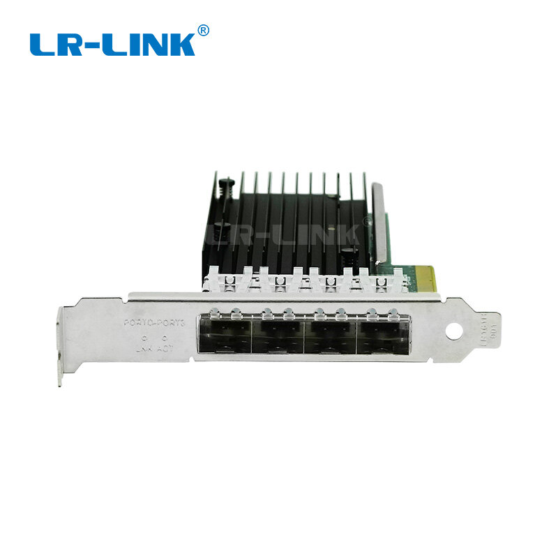 LR-LINK 9804BF-4SFP + quad port 10gb ethernet adapter PCI-Express fiber optic netzwerk karte nic INTEL XL710 Kompatibel XXV710-DA1