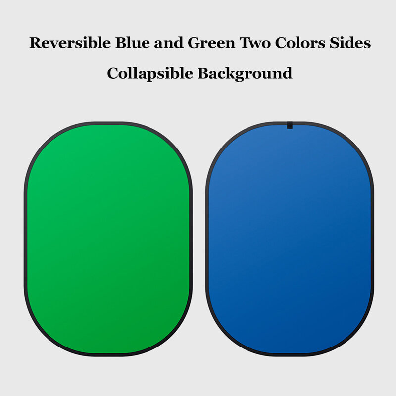 Réflecteur de photographie d'arrière-plan vert Portable 4 en 1, 1.5m x 2m, toile de fond verte pliable pour YouTube