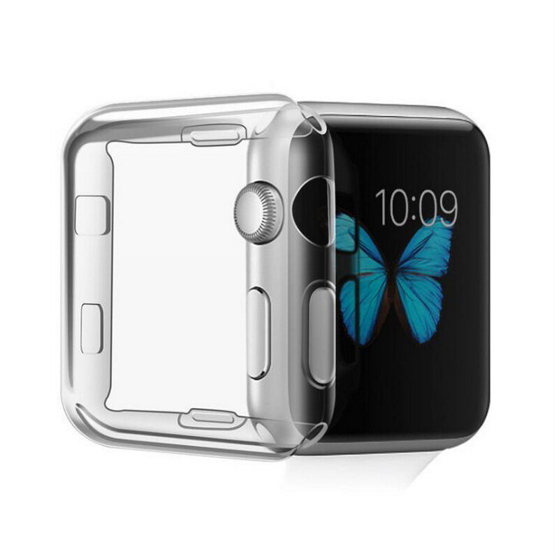 Carcasa de TPU suave para reloj Apple Watch serie iWatch 4 Generación 40mm 44mm Ultra delgado Protector de silicona transparente