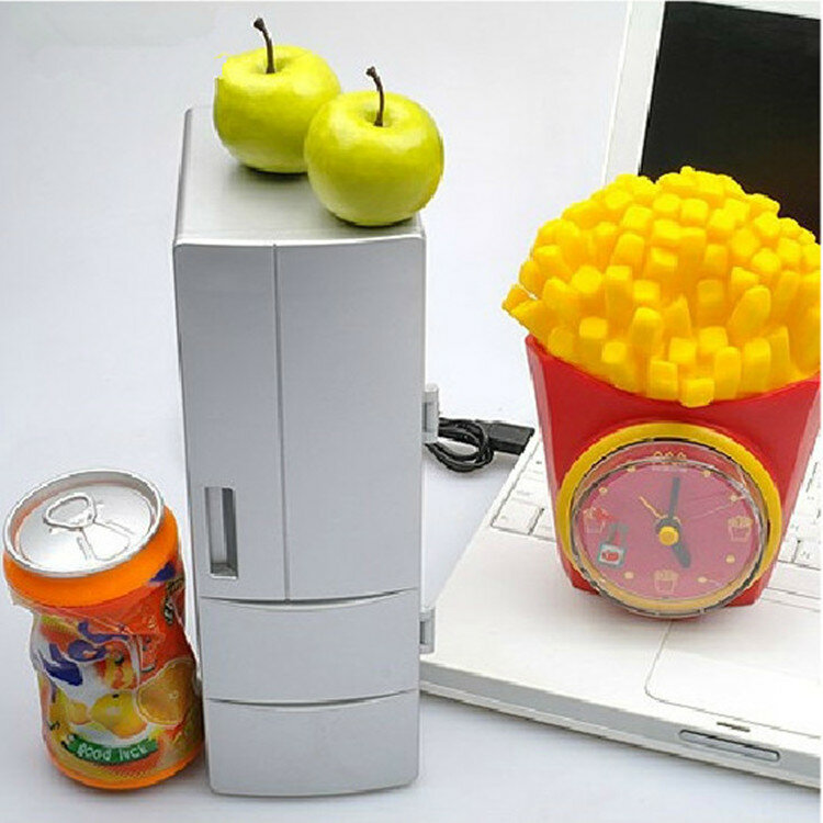 USB mini lodówki ciepłej i zimnej chłodzenia ogrzewanie 5 V mały lodówka szafka kosmetyki 2.5L przenośna lodówka szafka