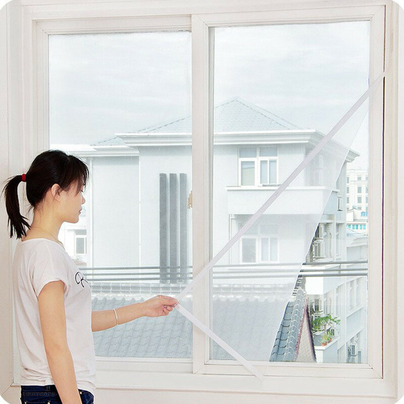 Tirai Layar Terbang Serangga Dalam Ruangan Jaring Serangga Nyamuk Kelambu Pintu Jendela Skrining Nyamuk Perabot Rumah