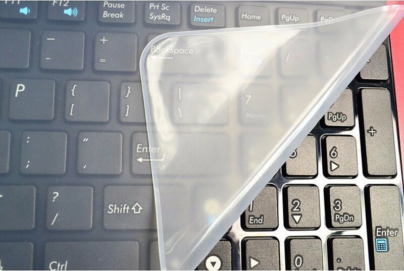 Capa de teclado à prova dwaterproof água teclado do portátil película protetora 15 portátil 15.6 17 14 notebook capa de teclado filme à prova de poeira silicone