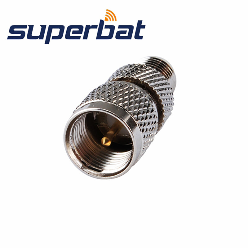 Superbat-FME to Mini-UHF 어댑터, FME Female to Mini-UHF Male 스트레이트 RF 동축 커넥터, 5 개