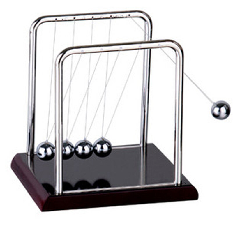 2016 Early Fun Development Educational Desk Toy Gift Newtons Cradle Steel Balance Ball Physics Science Pendulum T0427 P15 0.55