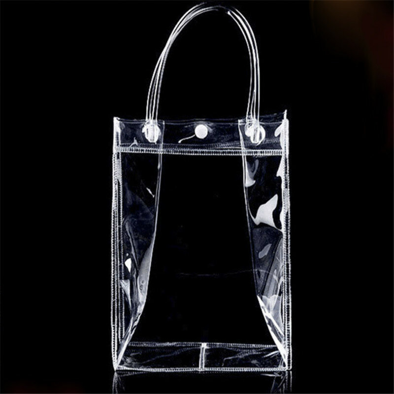 Женская прозрачная сумка-тоут из ПВХ, косметичка для макияжа, чехол на плечо, дорожный органайзер для туалетных принадлежностей, Подарочный мешок для хранения, 1 шт.