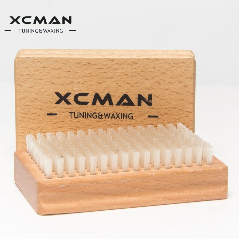 XCMAN-Herramientas de cepillo de nailon para esquís, madera de haya natural, agradable