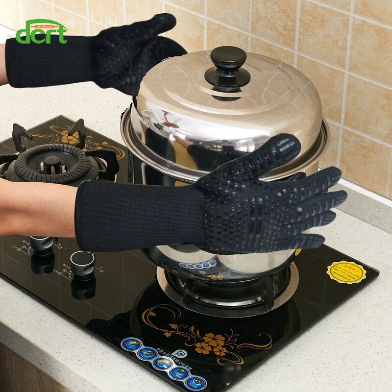 Guantes de protección para horno de cocina,guantes de Barbacoa resistentes al calor extremo para cocinar,5 estilos,500-800 grados centígrados,herramientas para hornear 