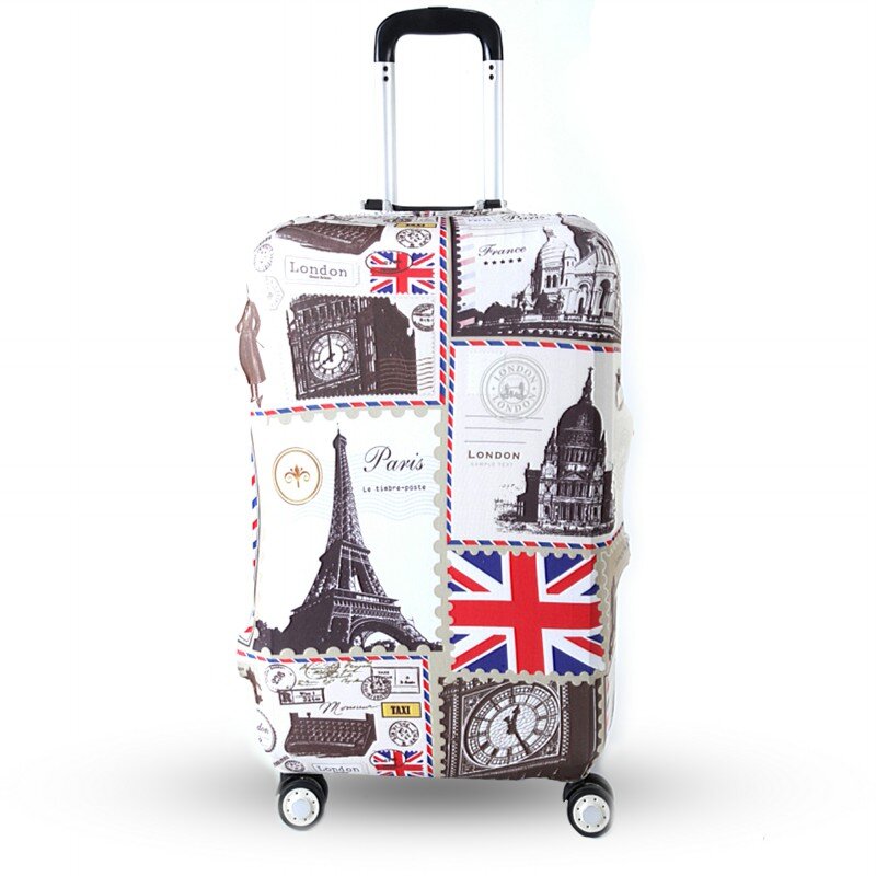 OKOKC Retro czerwony podróży bagażu sprężystym walizka ochronna pokrywa stosuje się do 19 ''-32'' walizka, akcesoria podróżne