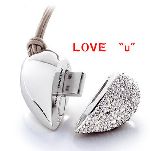 Pink Heart Jewelry Gadget Gift Pendrive Memoria Usb Key Cle Usb 플래시 드라이브 64gb 128gb 256gb 펜 드라이브 32GB 16GB, 초대형 우표
